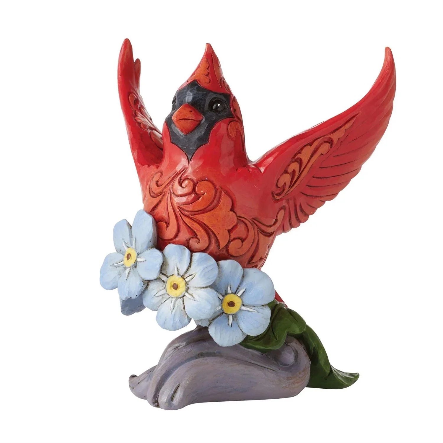 Enesco 204979 6.5 in. Jim Shore & Caring Cardinal Forget-Me-Not Figurine