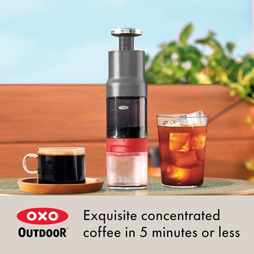 OXO Brew Rapid Brewer - Portable Coffee Maker, Fast Manual Hot & Cold Brew, Small Handheld Brewer, Compact Travel Coffee Maker