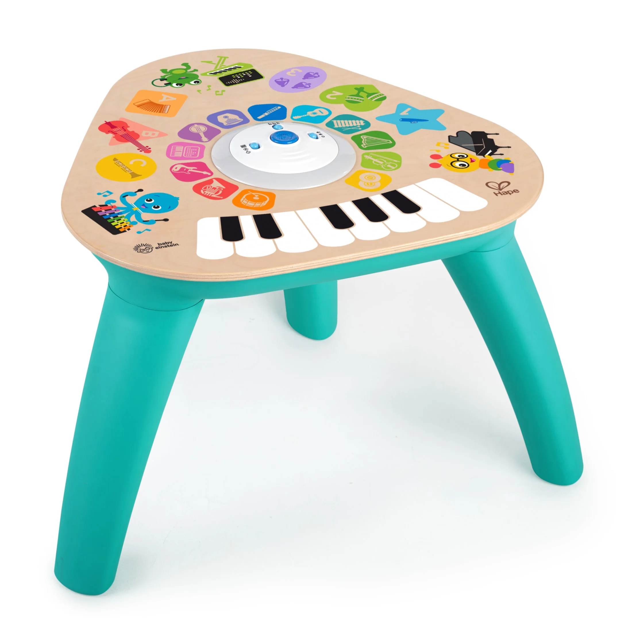 Baby Einstein Clever Composer Tune Table Magic Touch Electronic Wooden Activity Toddler and Baby Toy, Ages 6 months +