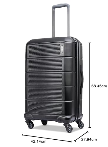 American Tourister Stratum 2.0 Expandable Hardside Luggage with Spinner Wheels, Purple Haze, Carry-on