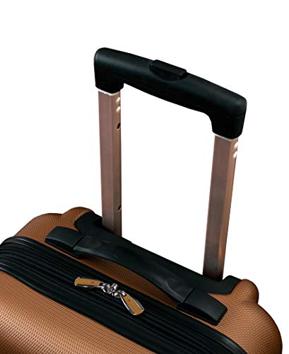Rockland Melbourne Hardside Expandable Luggage with Spinner Wheels, 2TONENAVY, 2 Piece (20/28)