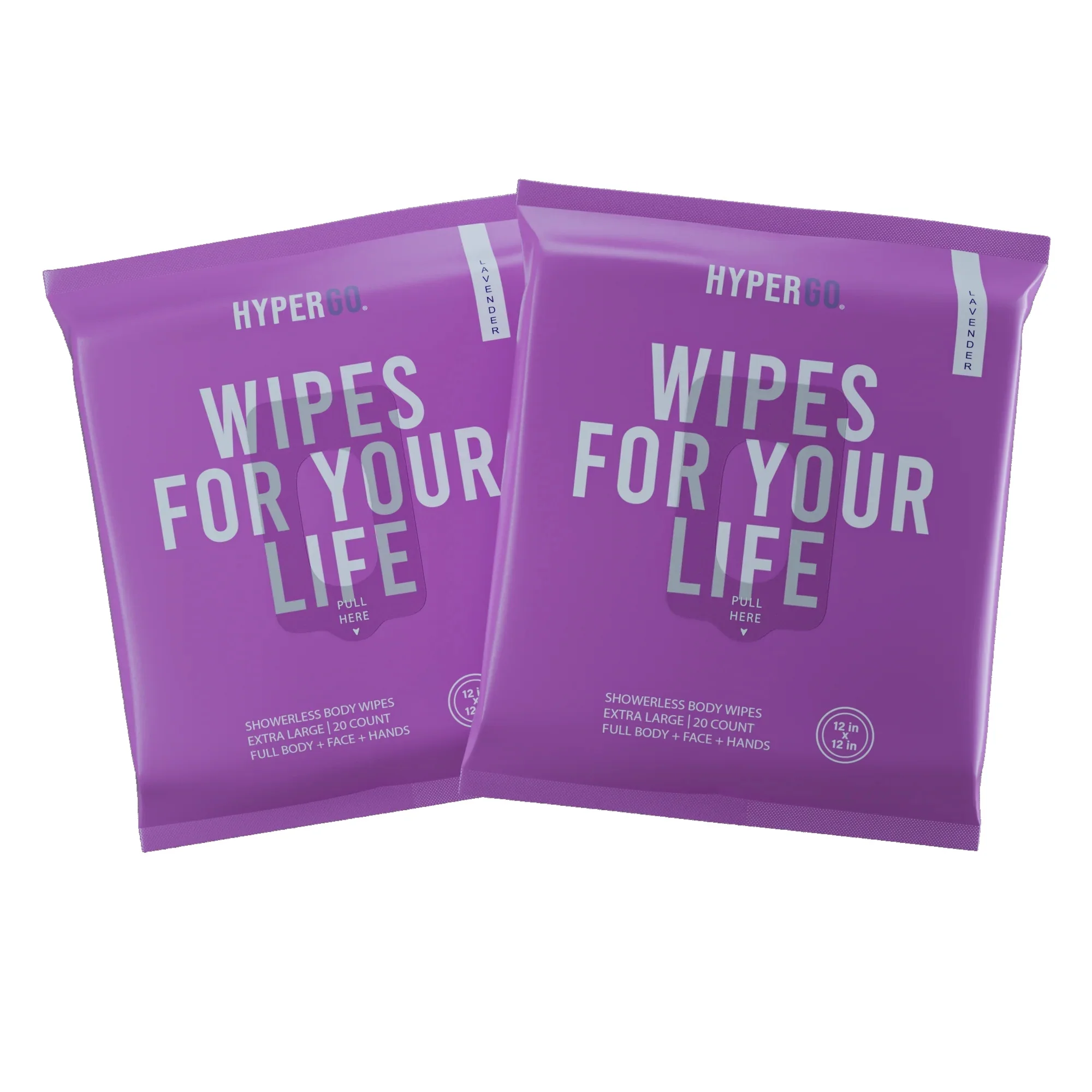 The Body Wipe (Lavender) - 20 Count - 2 Pack