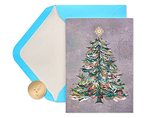 Papyrus Boxed Christmas Cards with Envelopes, Designed by House of Turnowsky, Special Wishes, Christmas Trees (14-Count)
