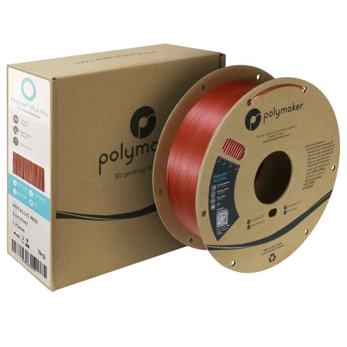 Polymaker PLA PRO Filament 1.75mm 1kg, Tough & High Rigidity White 3D Printing Filament, PolyLite PLA PRO 3D Printer Filament 1.75mm, Print with Most 3D Printers