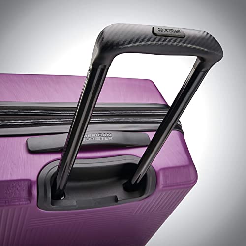 American Tourister Stratum XLT Expandable Hardside Luggage with Spinner Wheels, Jet Black, Carry-On 21-Inch