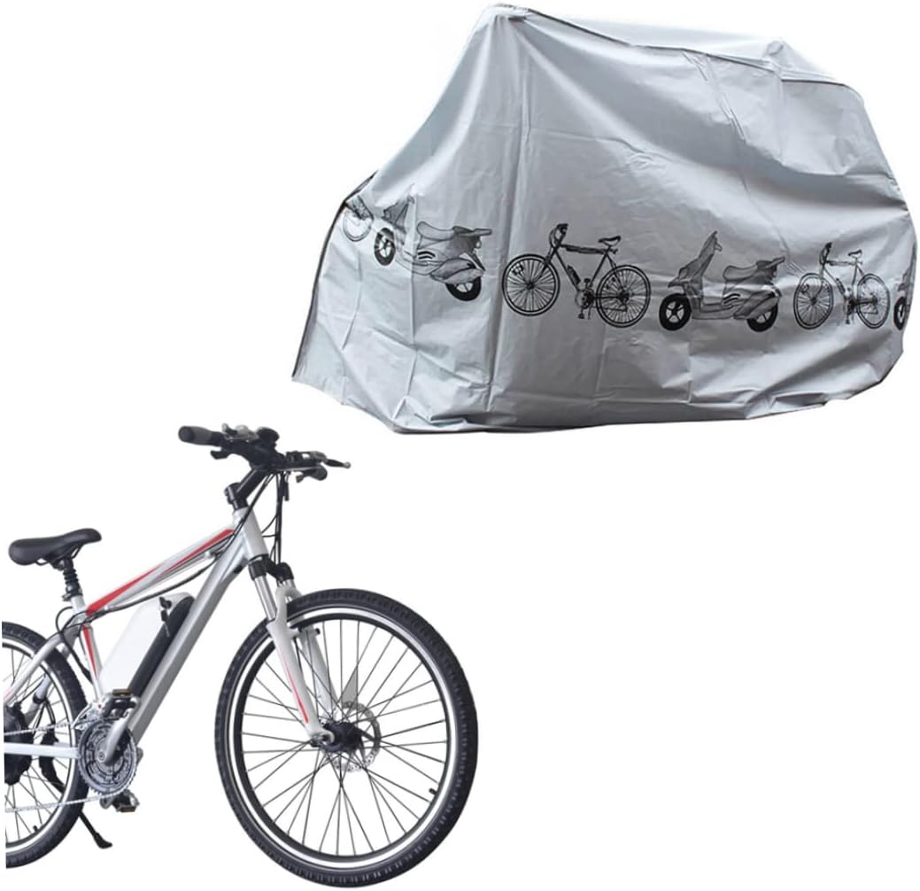 Bike Covers Dust Rain UV Protection Waterproof Bicycle Cover Indoor Outdoor Grey Rain Cover