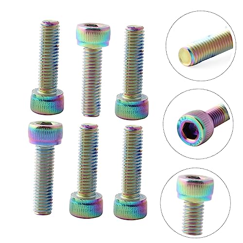 12 Pcs Stem Screw Bolts for Road Bike Headset Screw Bike Stainless Steel Bolts Bike Accessories Bike Fixed Gear Screw Bike Handlebar Stem Bolts Handle Riser Screw Bike Screw