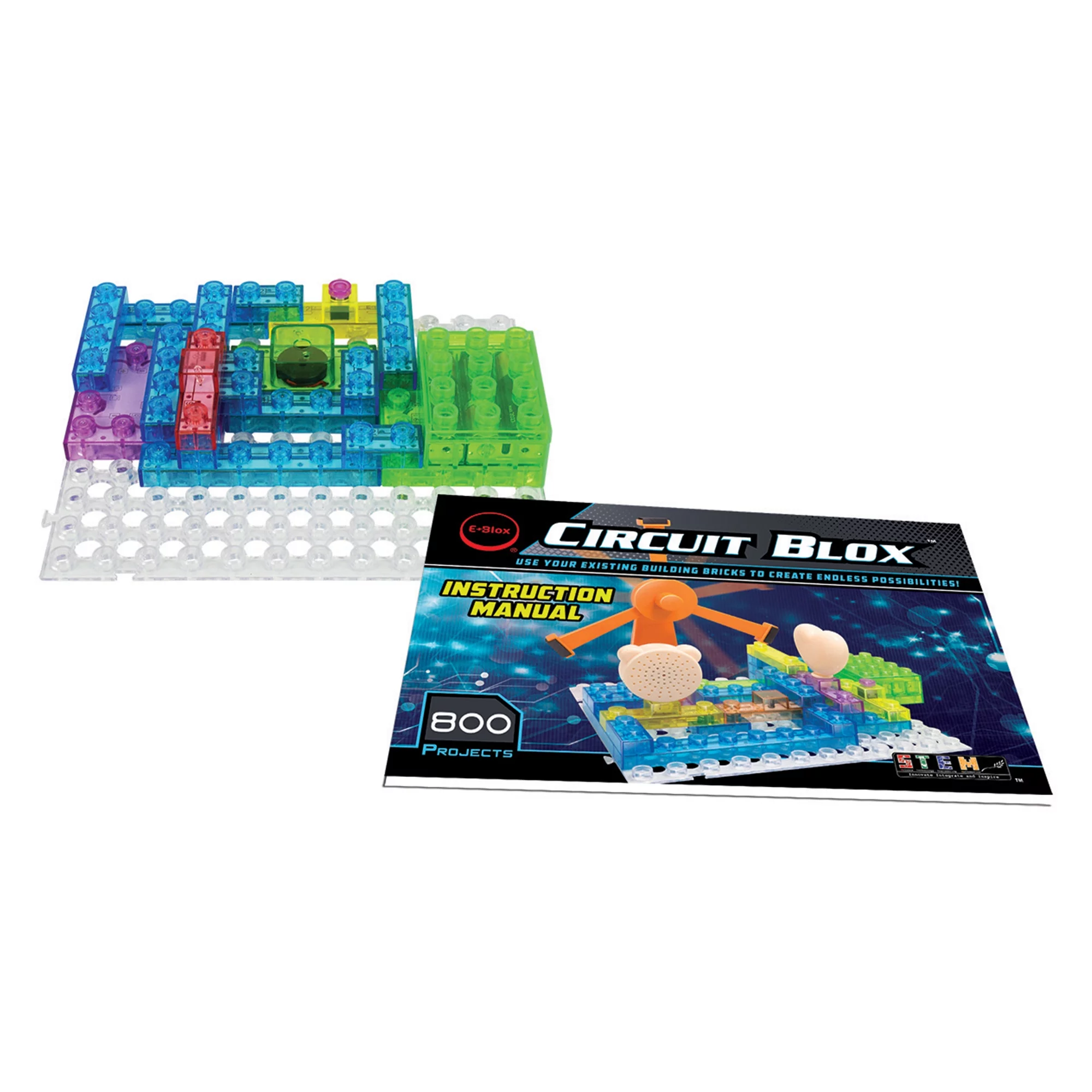 E-Blox - Circuit Blox 800 - Electronic Building Blocks Kit