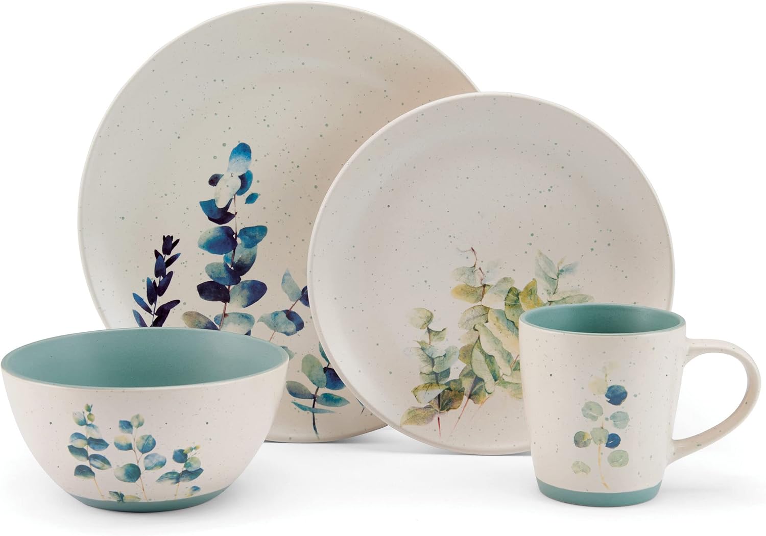 Pfaltzgraff Sawyer 16 Piece Dinnerware Set, Service for 4, Floral Multicolor