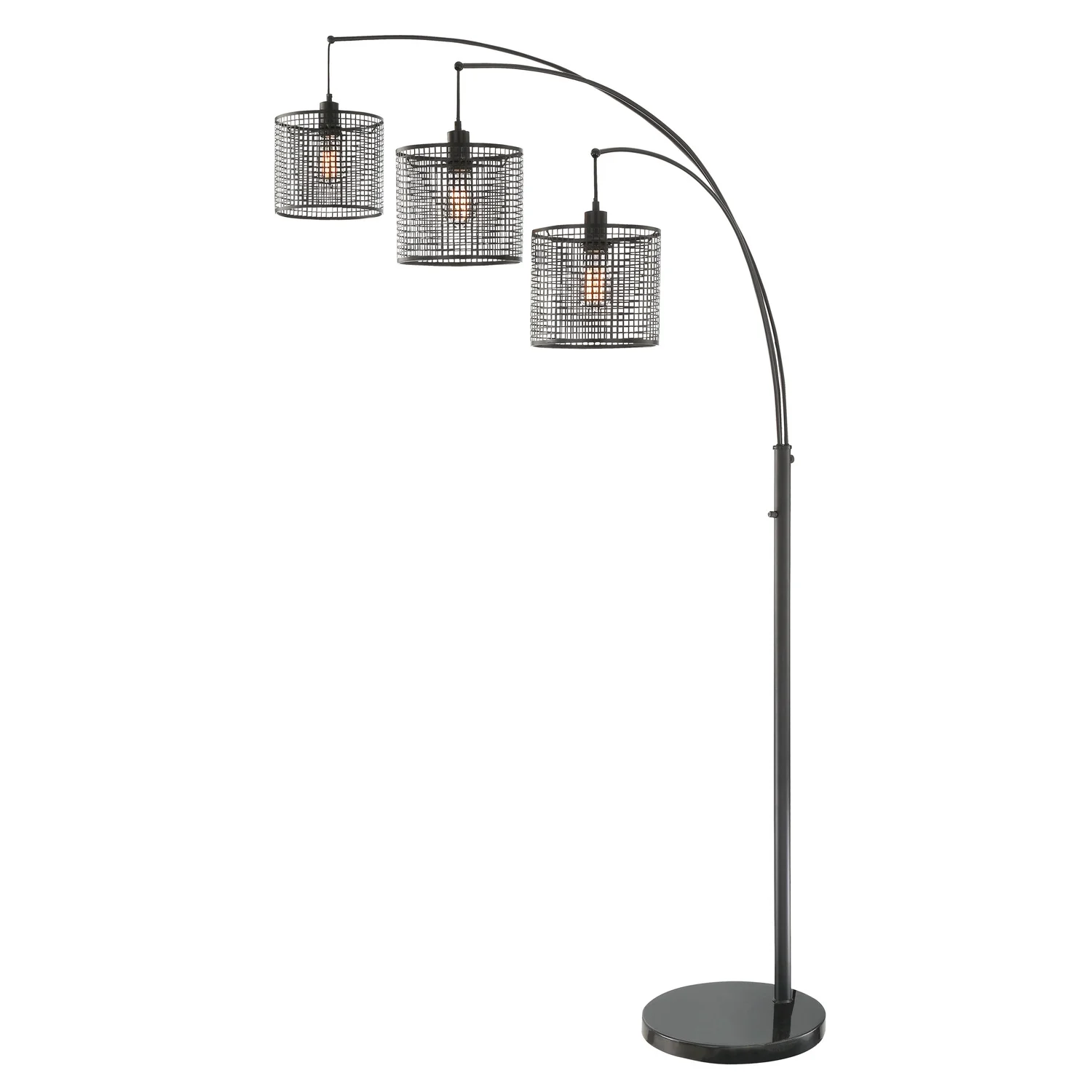 LS-83019-Lite Source-Hamilton - Three Light Arch Floor Lamp