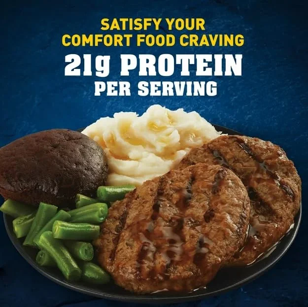 Hungry-Man Salisbury Steak Frozen Dinner, 16 oz - Pack of 8