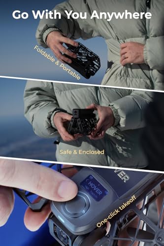 X1 PROMAX 8K Action Flying Camera, Foldable Drone with Camera with 42 KM/H Follow Speed, 10+ Fully Automatic Flight Modes, Fly Anywhere with OmniTerrain, SmoothCapture 2.0(Cycling Combo)