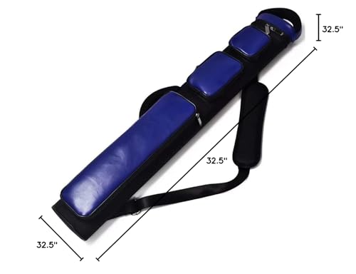 Champion 2X4,3x6 Nylon/Leatherette Billiard Pool Cue Stick Hard Carrying Case 4S2B, 6S3B