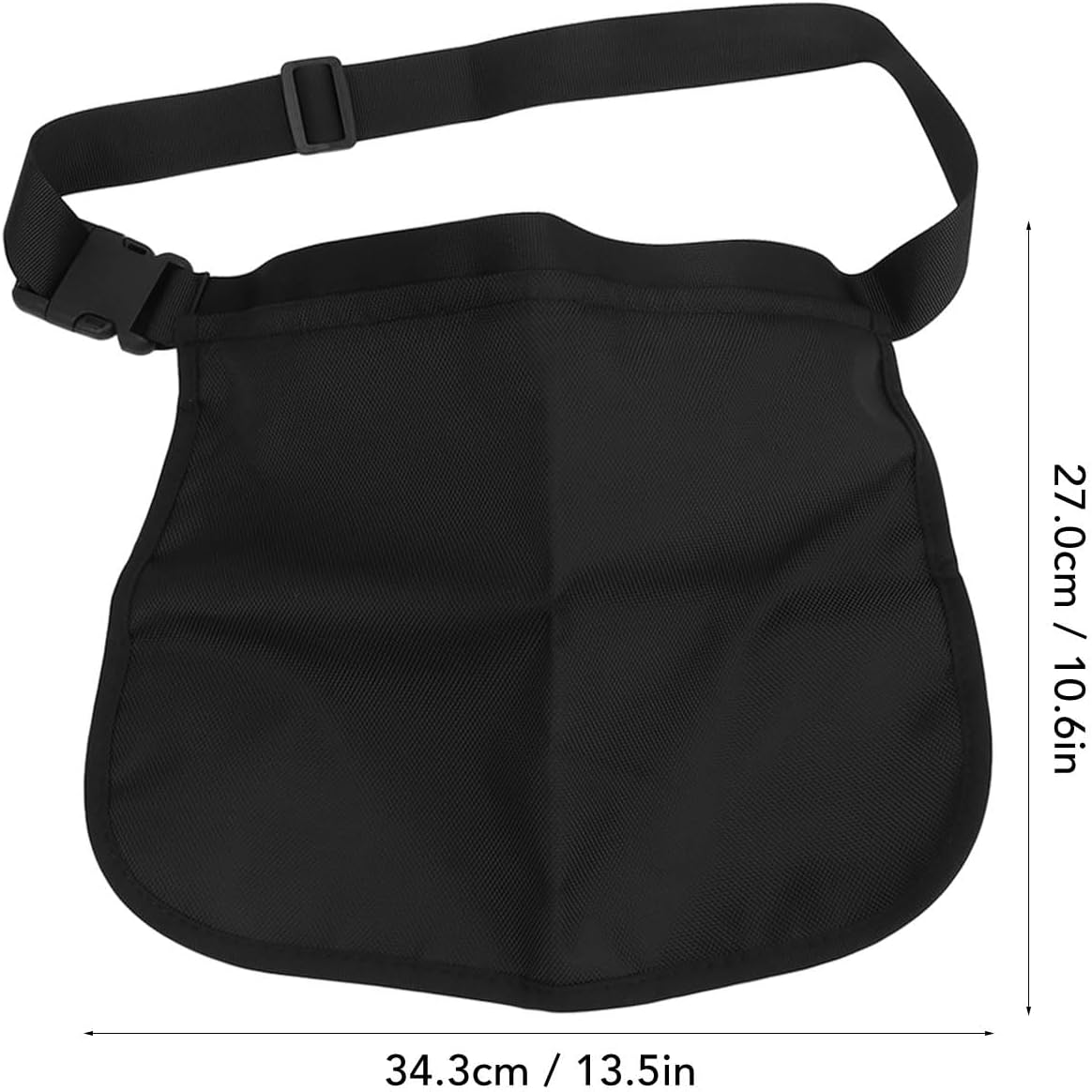 Versatile Sports Accessory – High-Capacity, Lightweight & Adjustable Waist Belt Bag Pouch, Crafted in Durable Black Oxford Cloth – Your Perfect Golf, Cycling & Running Gear Companion
