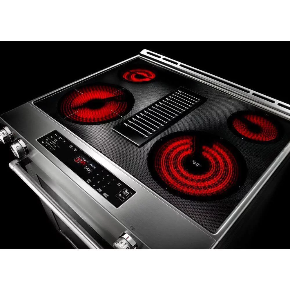 KitchenAid KSEG950ESS 6.4 Cu.Ft. Stainless Convection Slide-in Downdraft Range