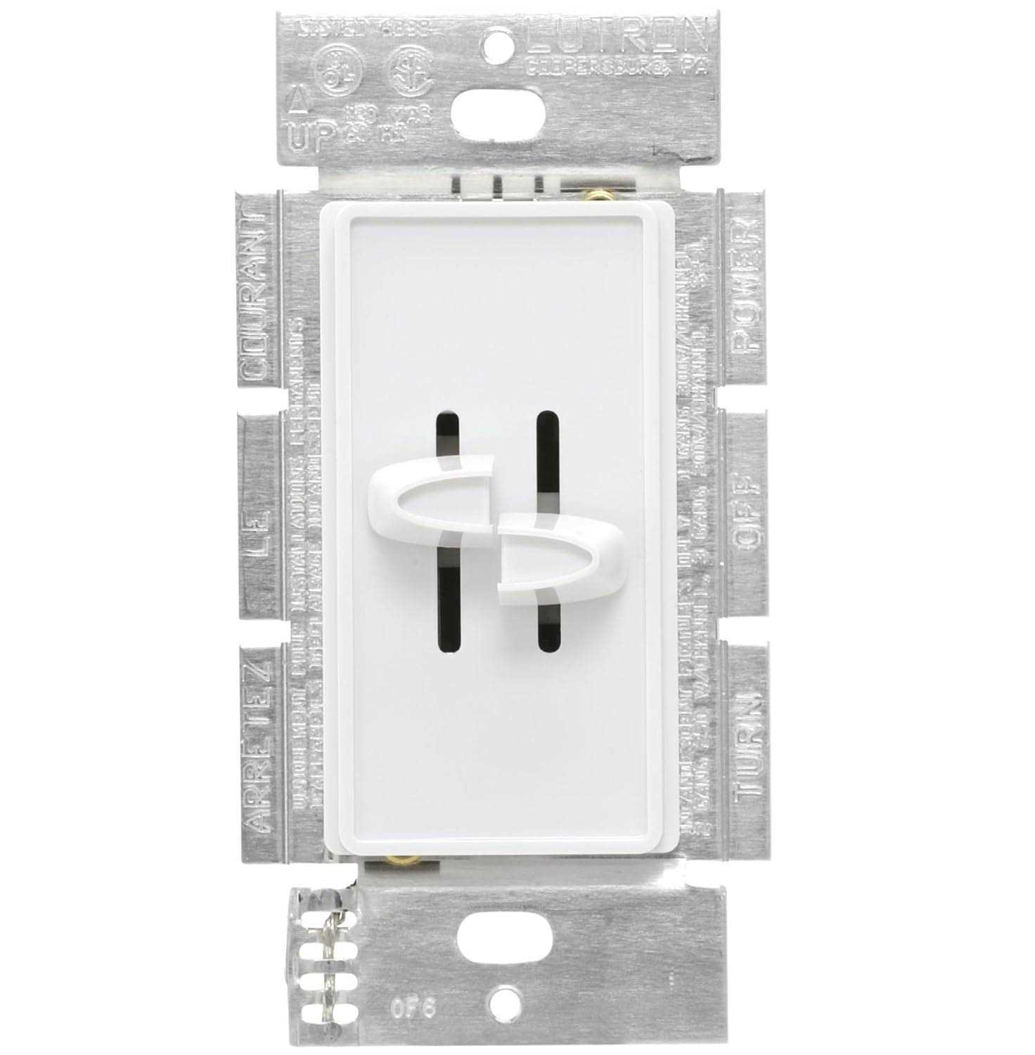 Lutron Skylark S2-L Dual Slide-to-Off Dimmer S2-L-WH