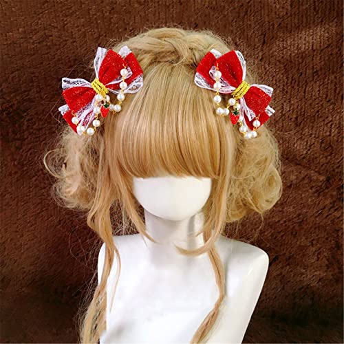 Big Red Velvet Bows Bow-knot Hair Clips Hair Accessories