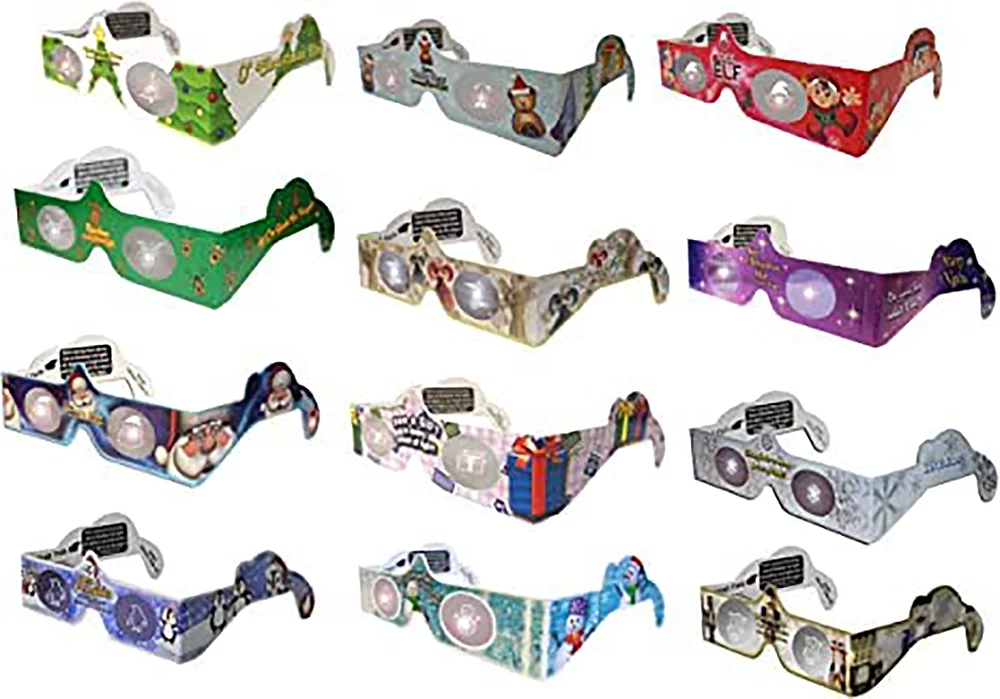 Christmas 3D Glasses - Holiday Eyes(R) - New for 2022 - 12 Pairs Variety Pack, Exclusively featuring the Christmas Nutcracker, Teddy Bear, Christmas Star, Penguin, Snowflake, Elf, plus more.