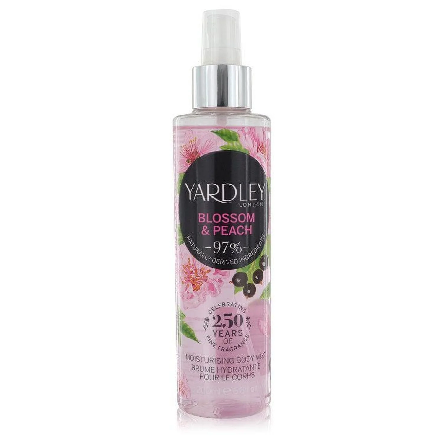 Yardley London Blossom & Peach Moisturizing Body Mist - Seductive Allure of Womanhood