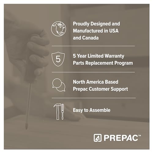 Prepac Sonoma Traditional Tall Nightstand Side Table with 3 Drawers, Functional Tall 3-Drawer Bedside Table 16