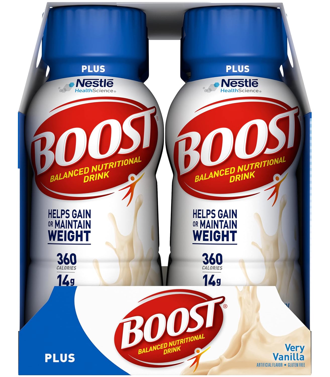 Boost Plus Complete Nutritional Drink (Vanilla, 8 Fl Oz (Pack of 2))
