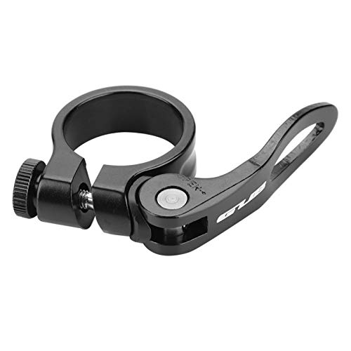Seatpost Clamp, Quick Release Bike Seat Clamp, Bike Seat Post Locking Clamp, 31.8mm Aluminium Alloy Locking Clamp, Mountain Bike Seat Clamp(Black)