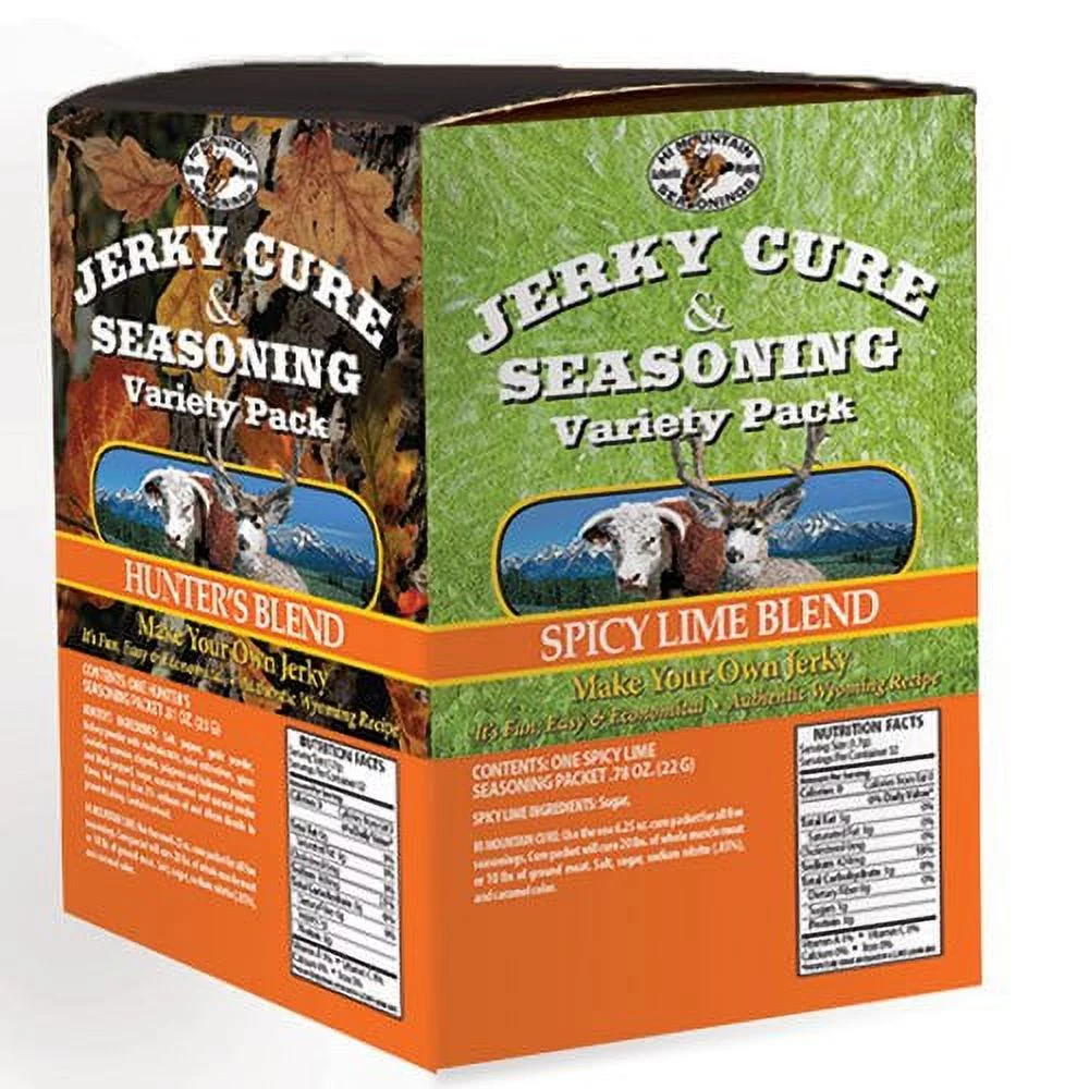 Hi Mountain Variety Pack #3-Jerky Makers - Jerky Cure & Seasoning Variety Pack â€“ Make Your Own Jerky