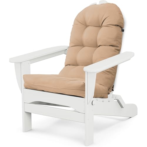 Adirondack Chair Cushion, Thick Indoor/Outdoor Rocking Chair Cushion with High Elasticity PP Cotton, Fade-Resistant, 44'x19'x4