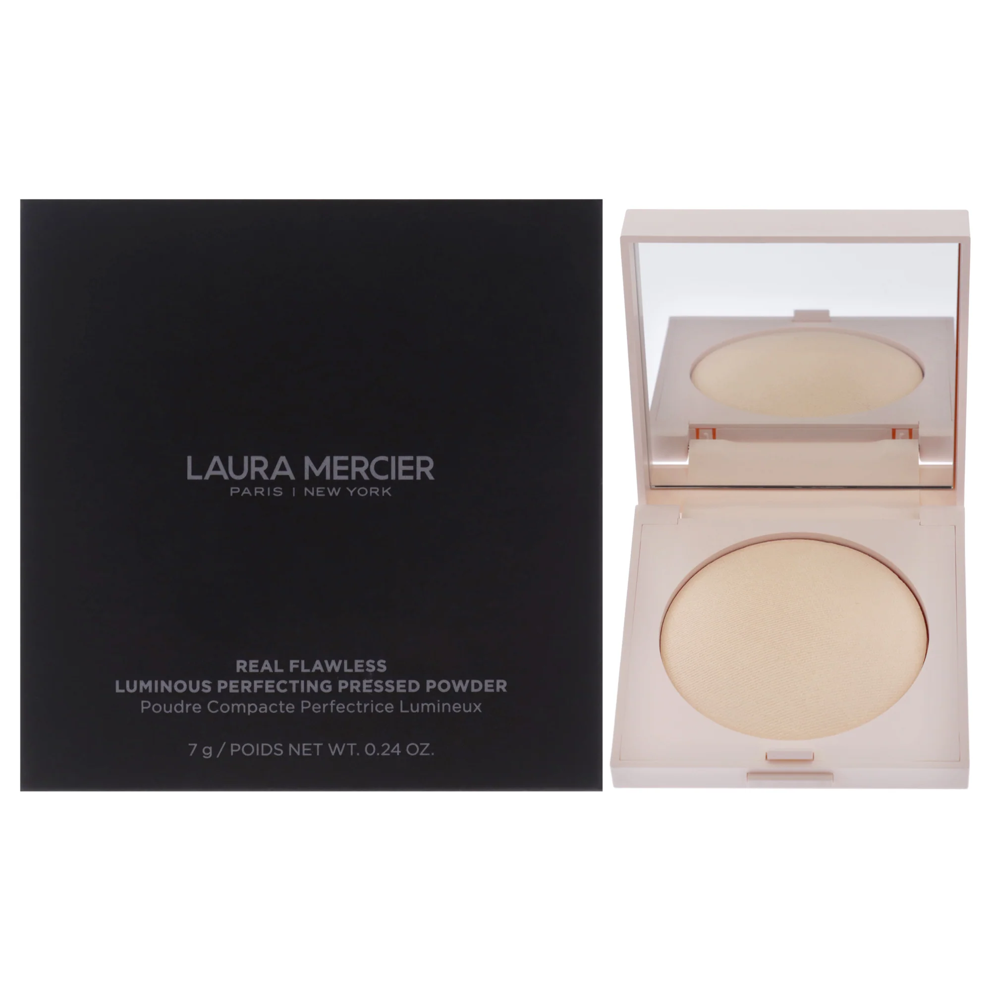 Real Flawless Luminous Perfecting Pressed Powder - Translucent by Laura Mercier for Women - 0.23 oz Powder