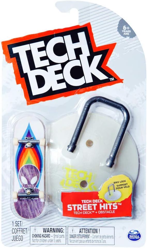 Alien Wrokshop Tech Deck Steet Hits Skateboard with Bike Lock