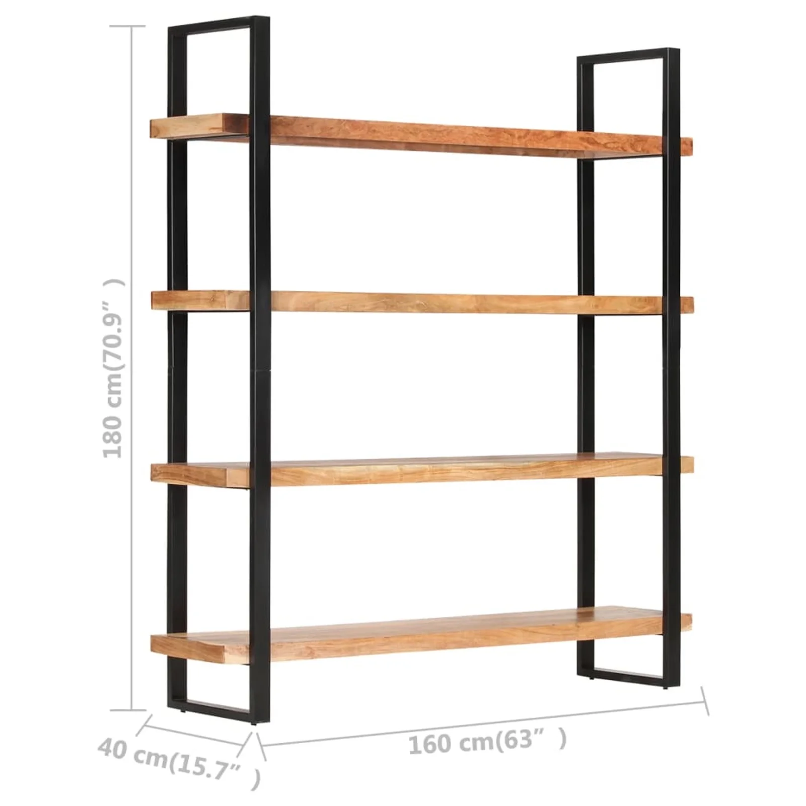 Carevas 4-Tier Bookcase 63