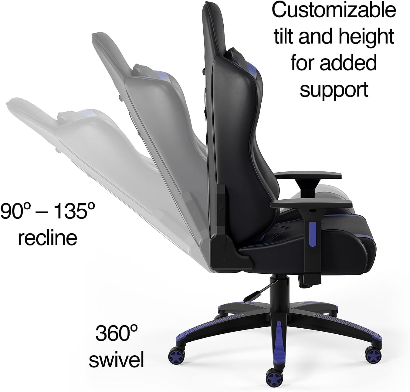 STAPLES 24326200 Vartan Gaming Chair Blue