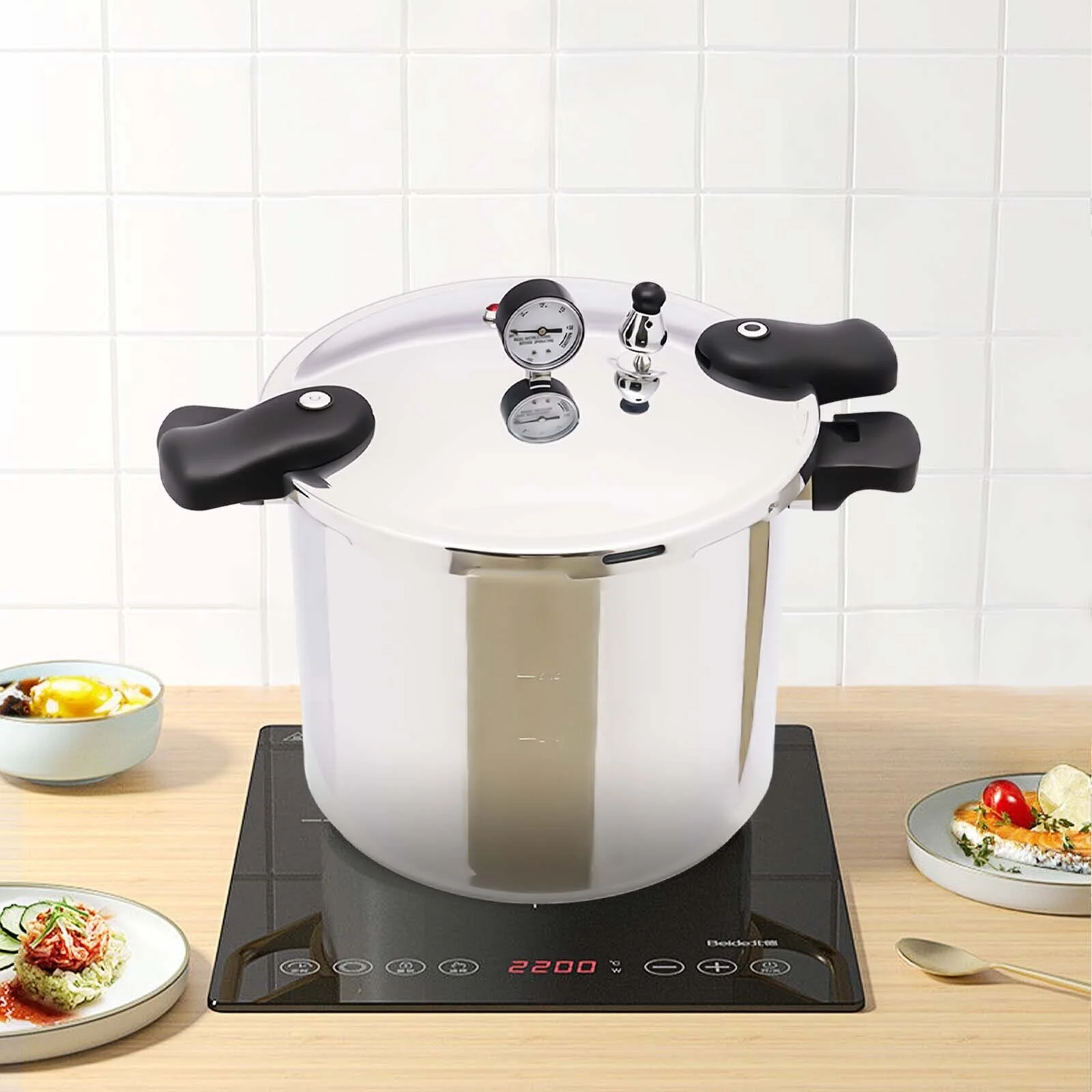 MIDUO 22L Pressure Cooker Thickened Explosion-proof 23Quart Pressure Cooker 32cm