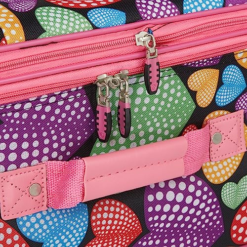 Rockland Jungle Softside Upright Luggage Set, Expandable, Owl, 4-Piece (14/29/24/28)