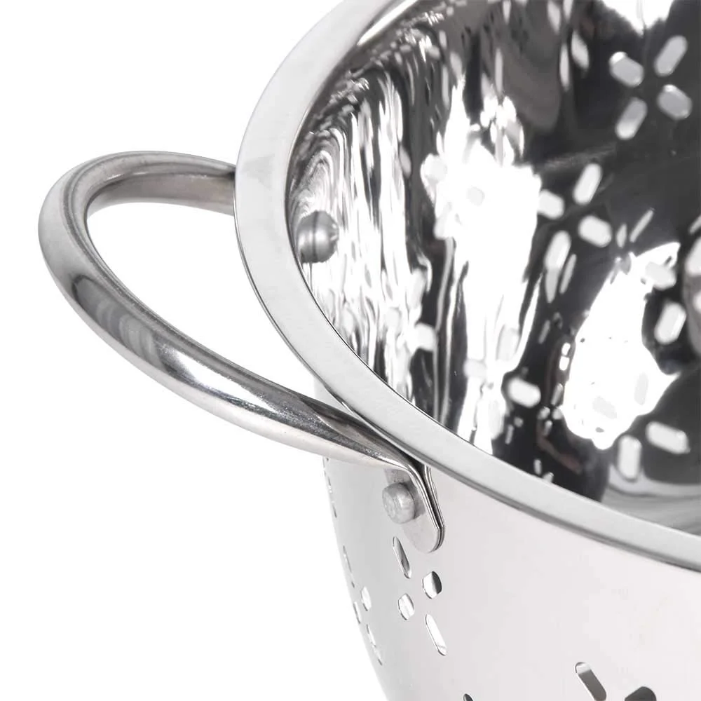 Lindys CC8 8 qt. Stainless Steel Colander - Silver
