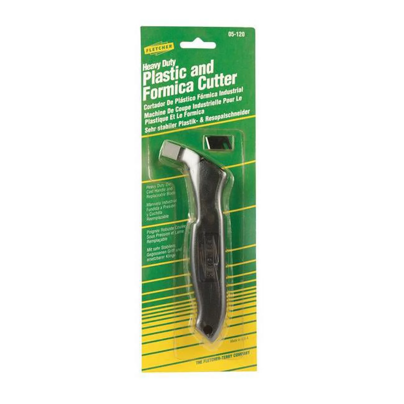 Fletcher Plastic and Formica 4 in. Fixed Blade Cutter Black