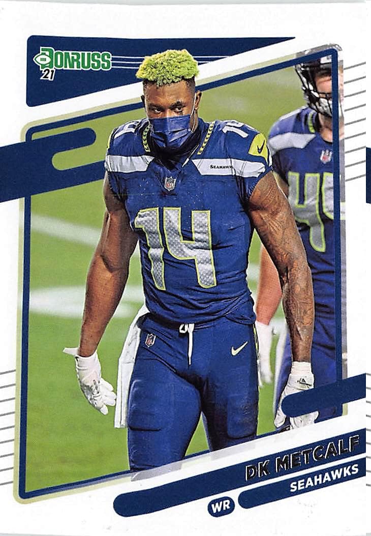 2021 Panini Donruss No Helmet Variation #29 DK Metcalf