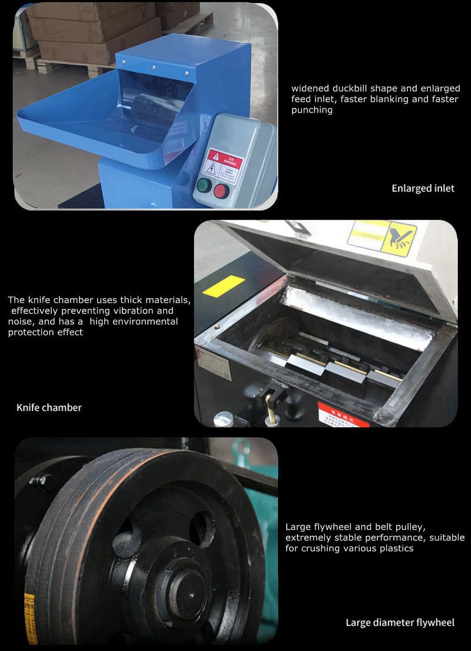 INTSUPERMAI Commercial Food Waste Shredder Fish Chicken Bone Crusher Plastic Bottle Crusher