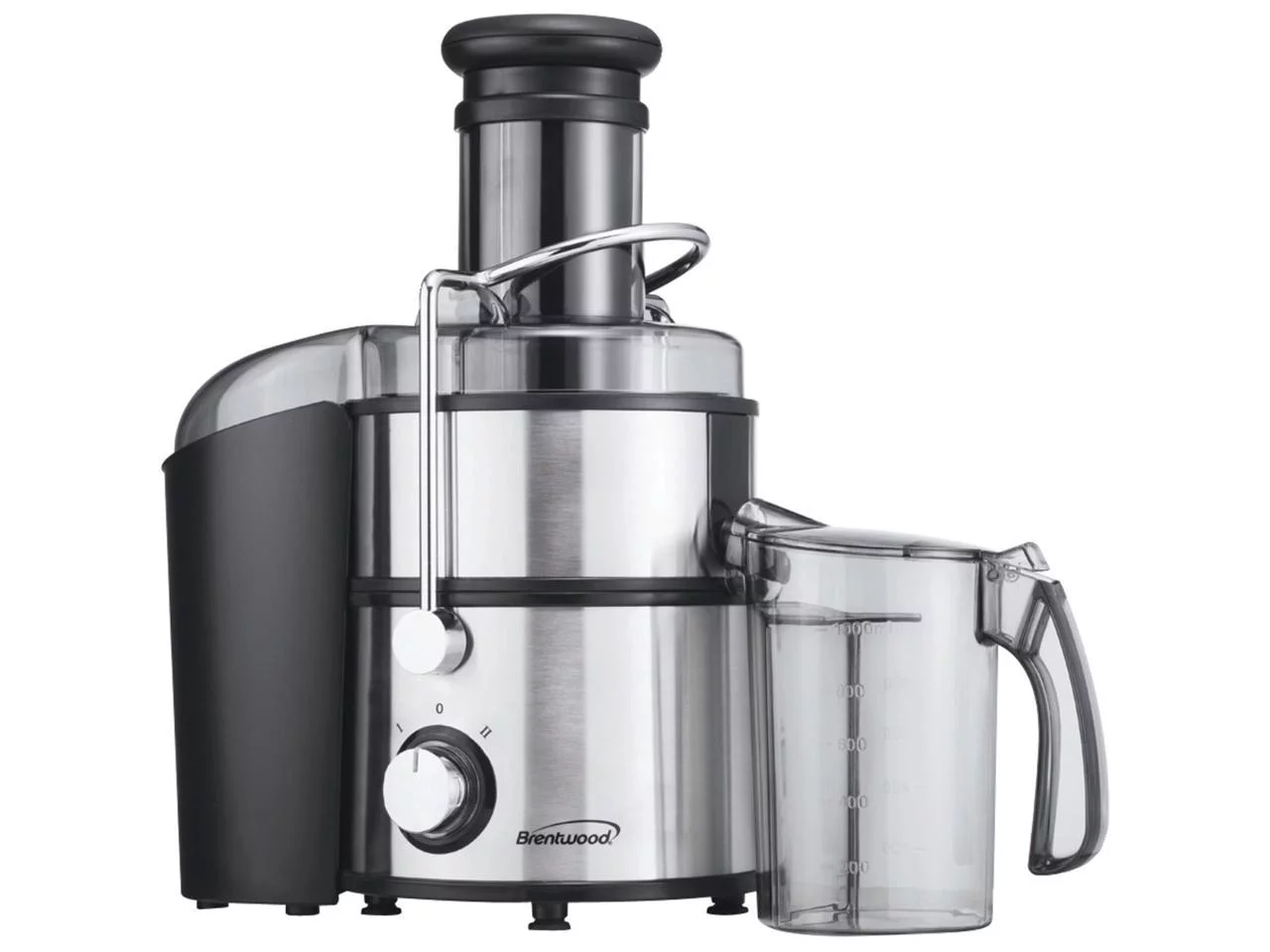 Brentwood Appliances JC-500 2-Speed 800Watt Juice Extractor with Graduated Jar, Stainless Steel