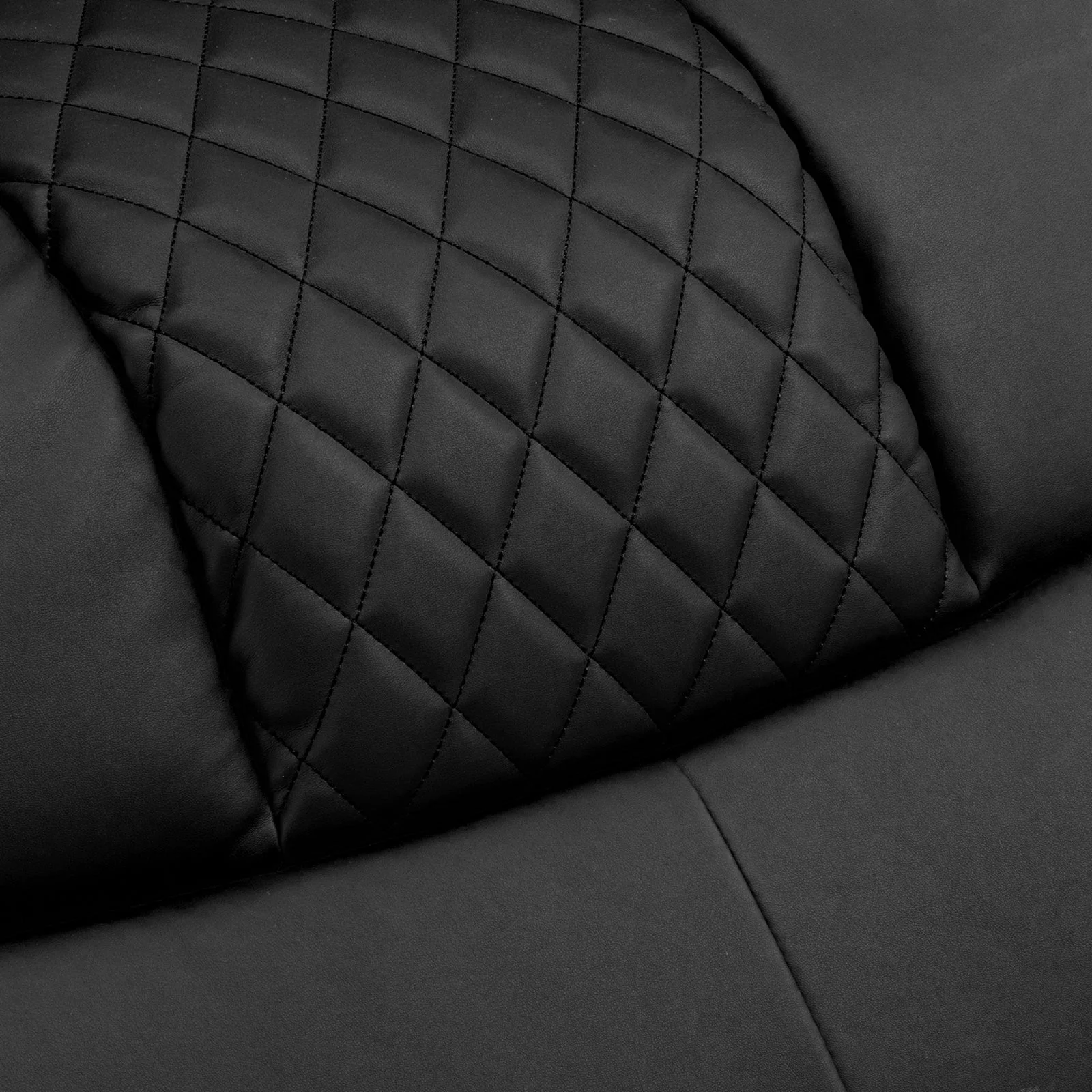 COMHOMA Massage Recliner Chair Power Massage PU Leather Living Room Chair with LED Light, Black