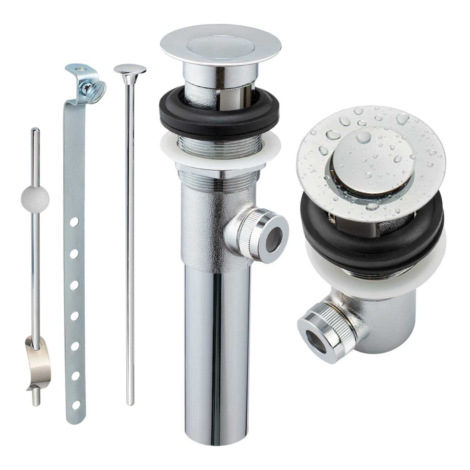 Artiwell Sink Pop-Up Drain Stopper Assembly with Lift Rod and Overflow - Shop Hardware Tools Online Store