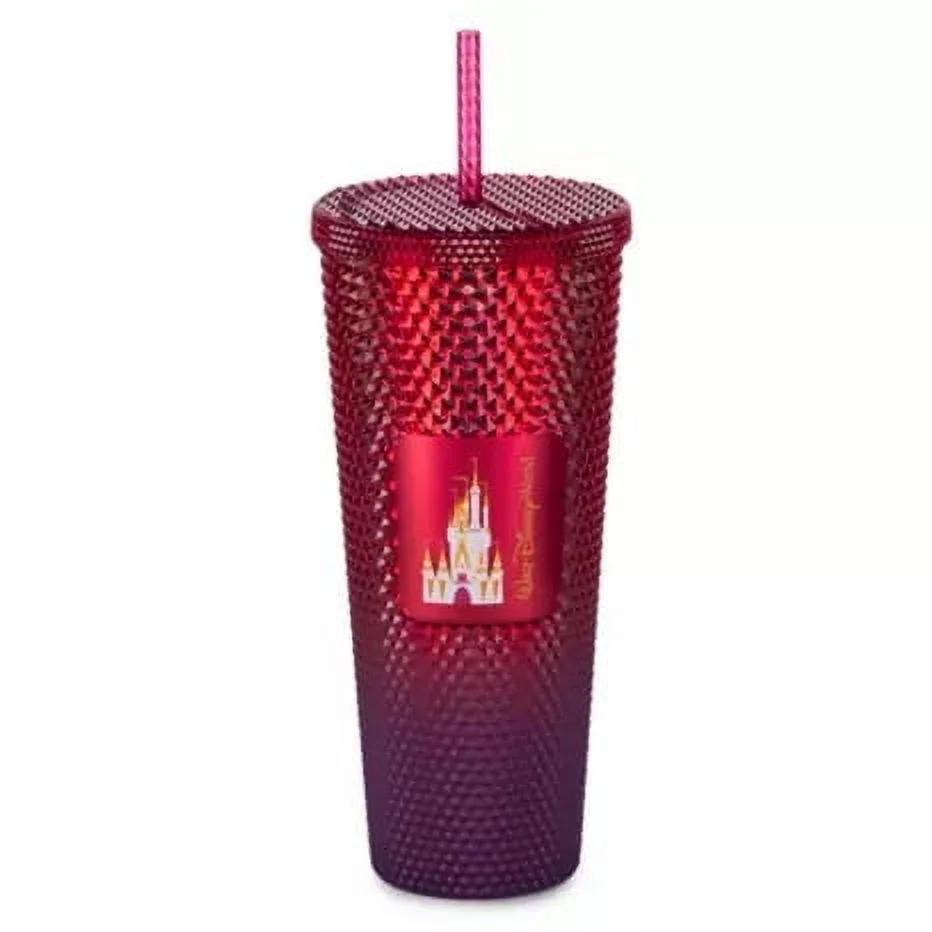 Disney Parks Tumbler With Straw Starbucks Walt Disney World Red Ombre