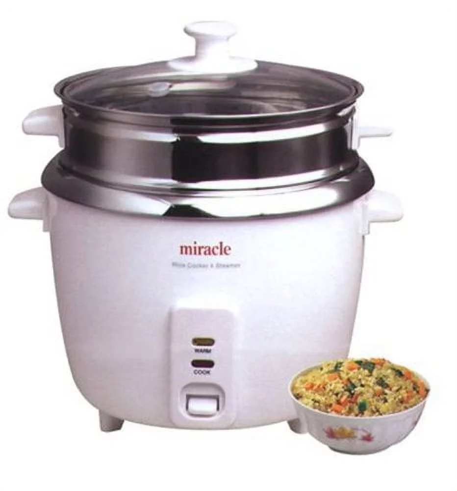 Miracle Exclusives Stainless Steel Rice Cooker Model ME81 (Formerly ME8)
