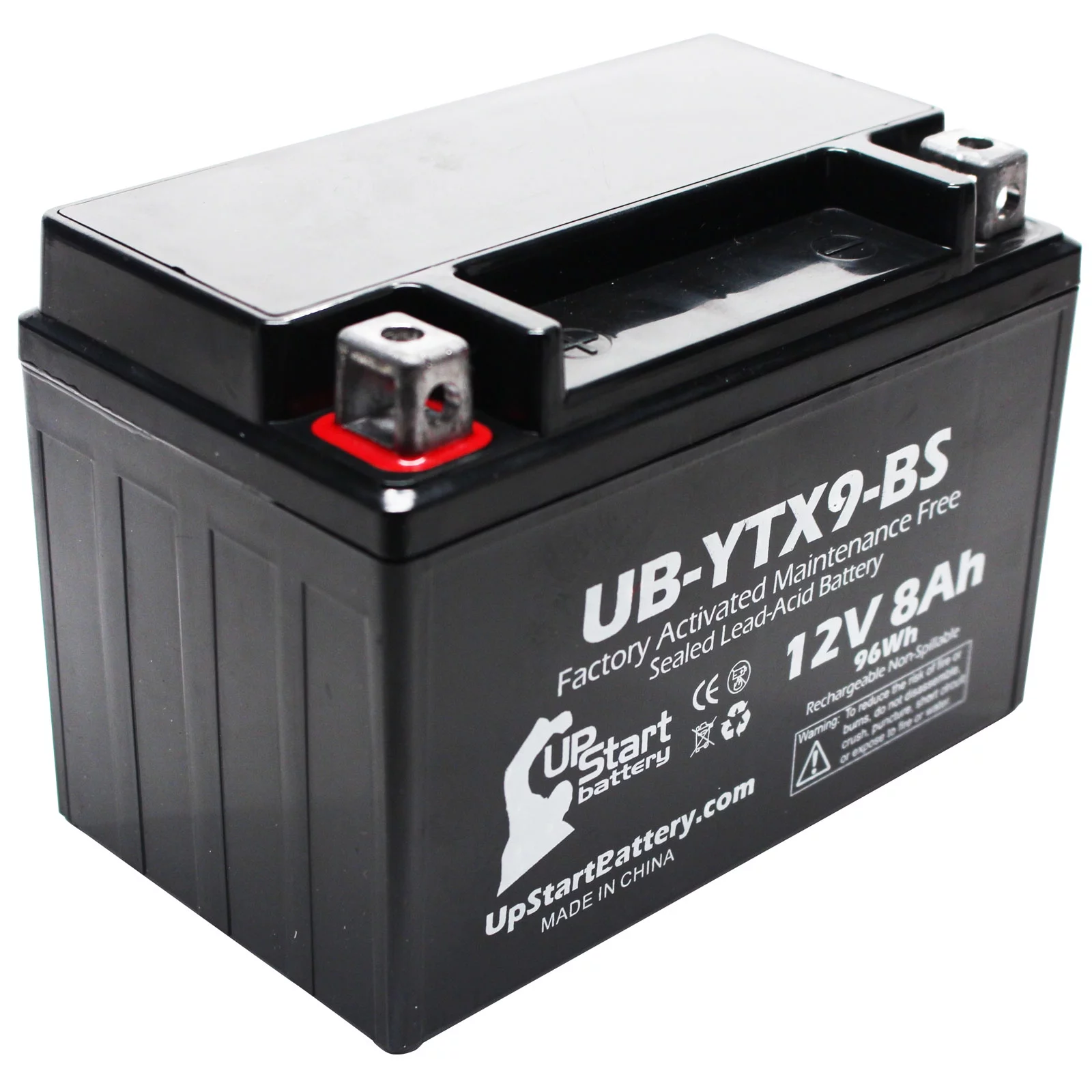 3-Pack UpStart Battery Replacement for 1996 Honda CBR600 600CC Factory Activated, Maintenance Free, Motorcycle Battery - 12V, 8Ah, UB-YTX9-BS