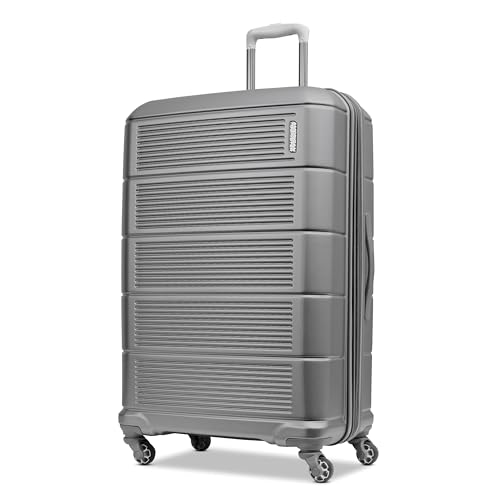 American Tourister Stratum 2.0 Expandable Hardside Luggage with Spinner Wheels, Purple Haze, Carry-on