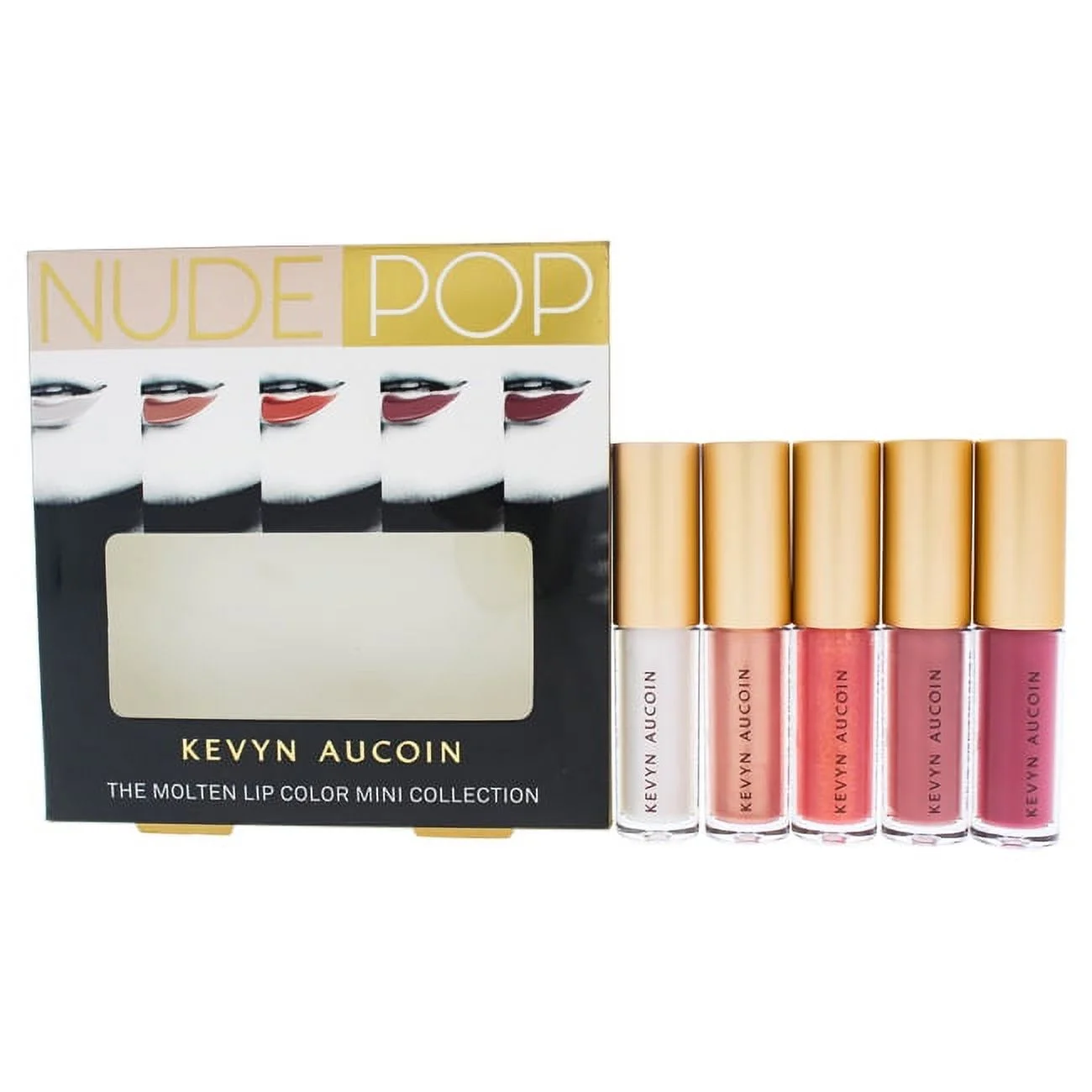Kevyn Aucoin 5 x 0.07 Lip Color Cyber Opal, Rose Gold, Poppy Topaz, Matt For Women