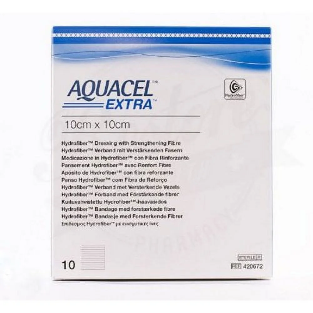 Aquacel® Extra™ Hydrofiber Dressing, 10/Box (785799_BX)