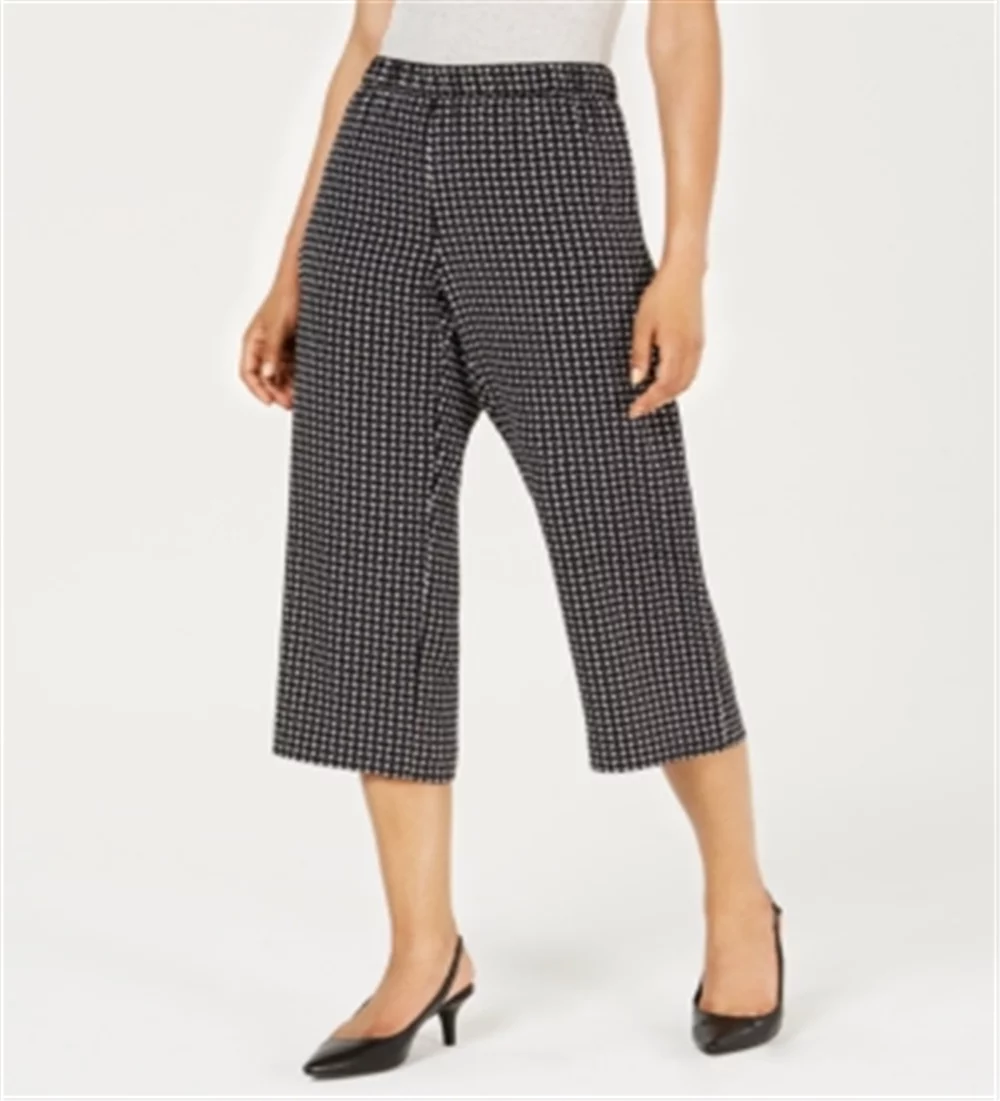 Alfani Women's Printed Culottes Black Size Petite