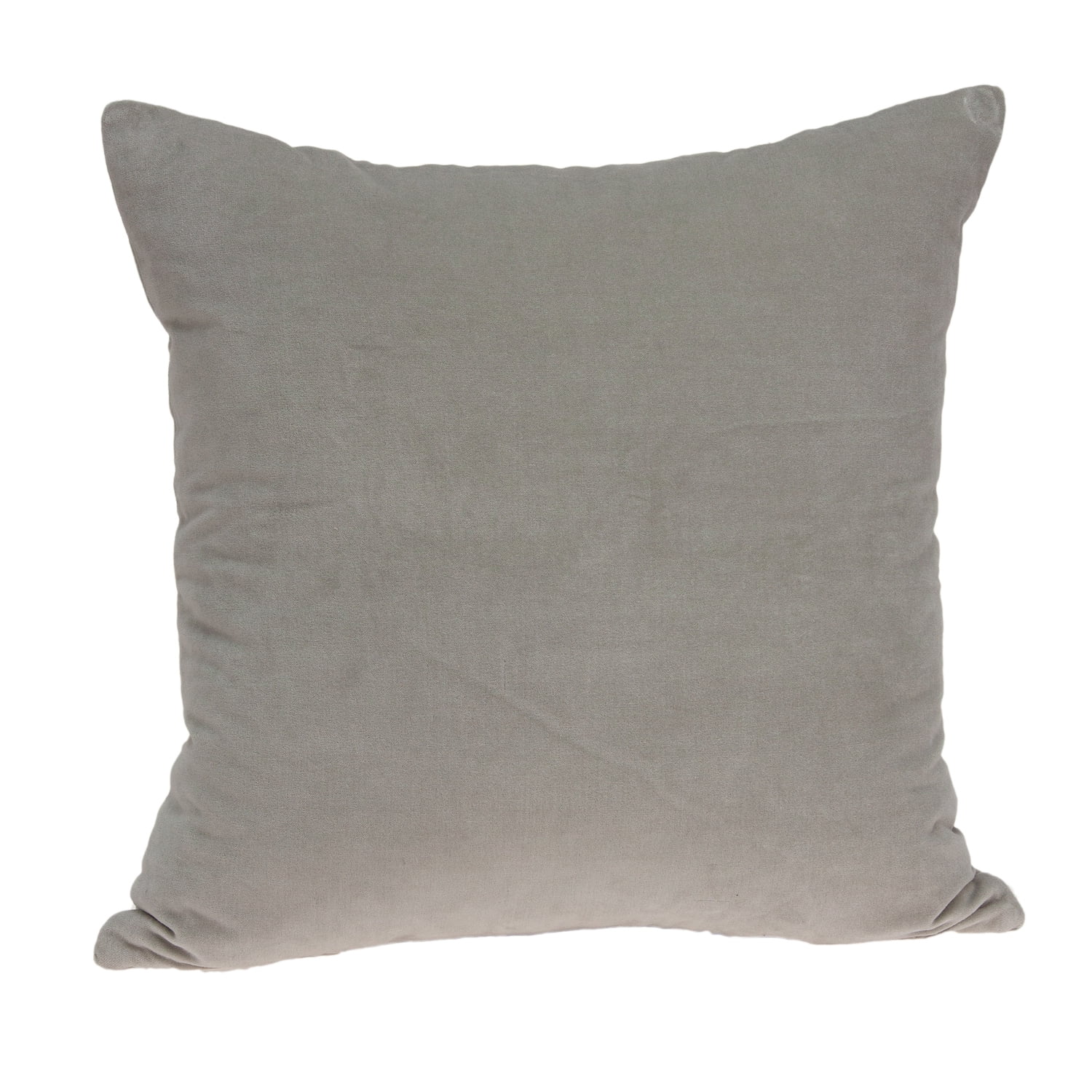 Parkland Collection Emma Grey Solid Throw Pillow