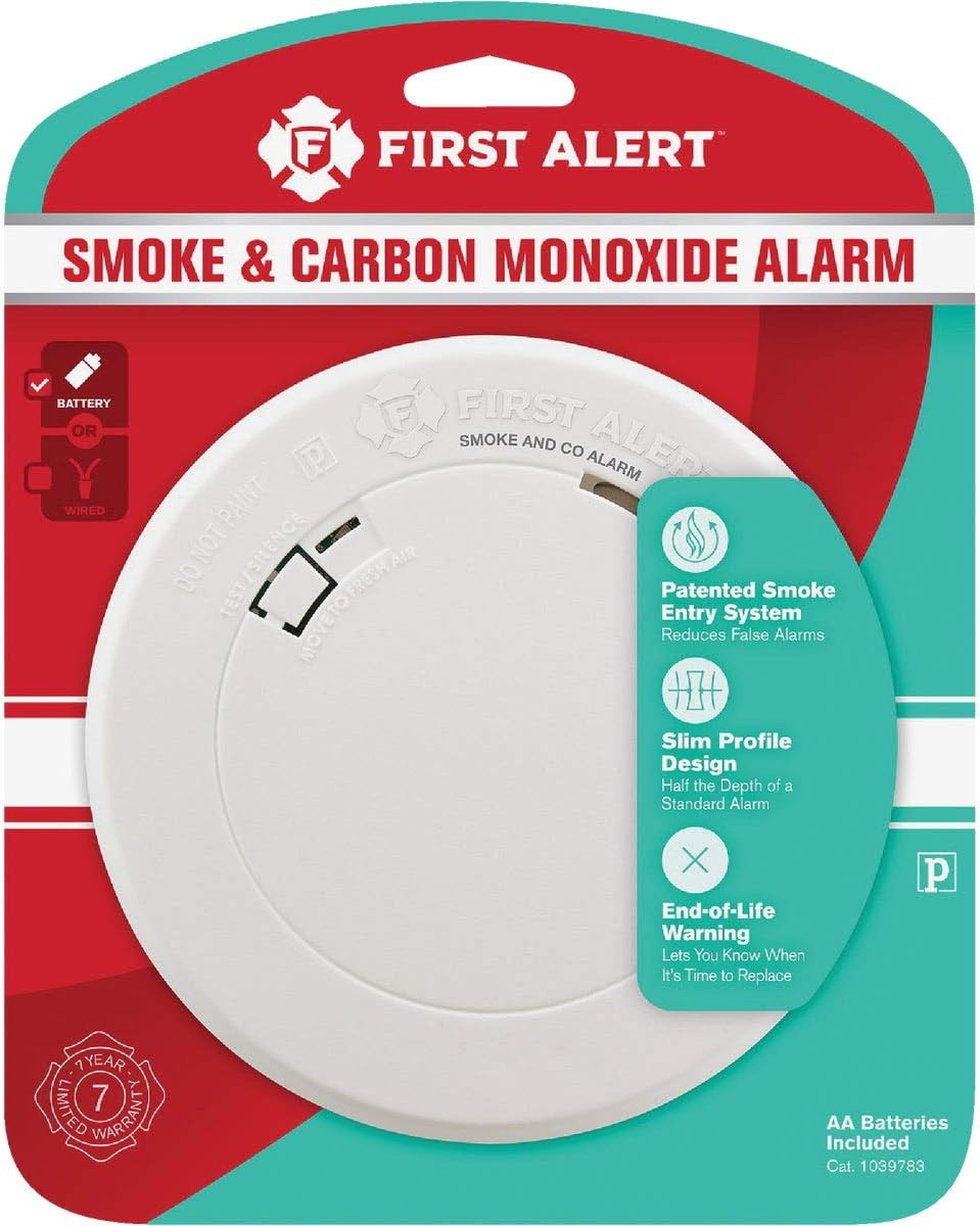 1039783 Smoke and Carbon Monoxide Alarm, Battery Operated